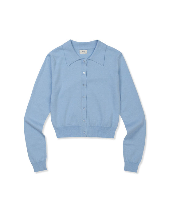 BUTTON DOWN CARDIGAN LIGHT BLUE