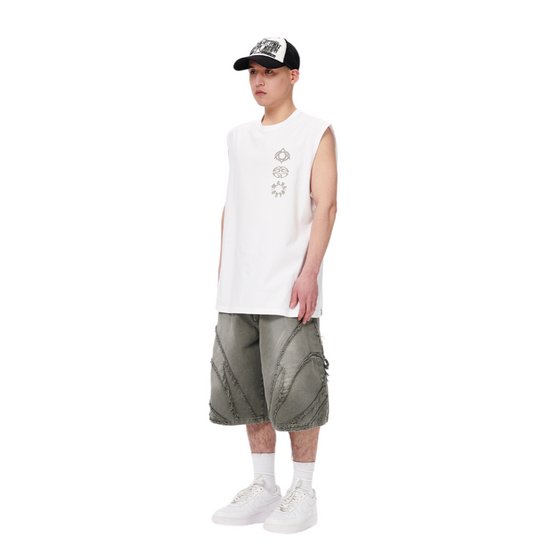 ECLIPSE LOGOS SLEEVELESS WHITE