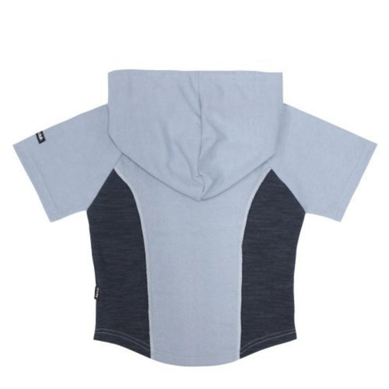 KIN HALF HOOD TEE SKY BLUE