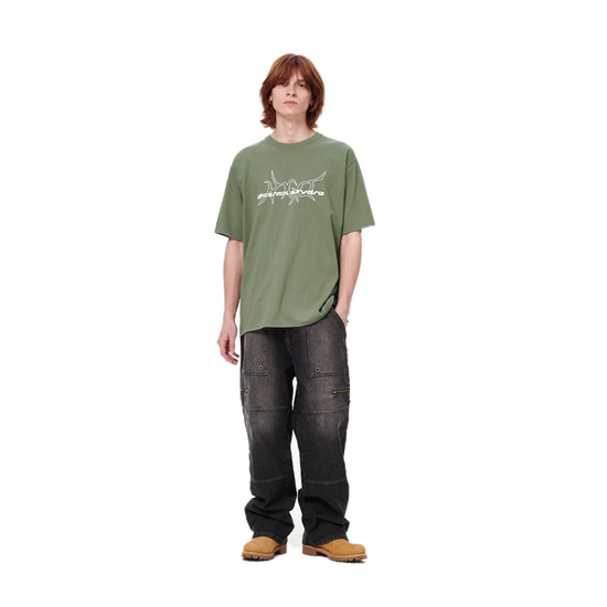 MULTI-LOGO TEE KHAKI