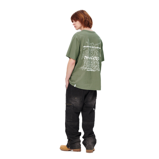 MULTI-LOGO TEE KHAKI