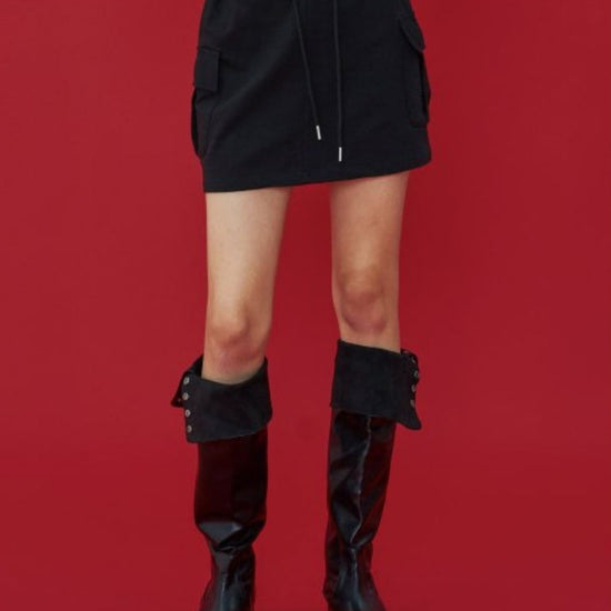 ZEST CARGO MINI SKIRT BLACK