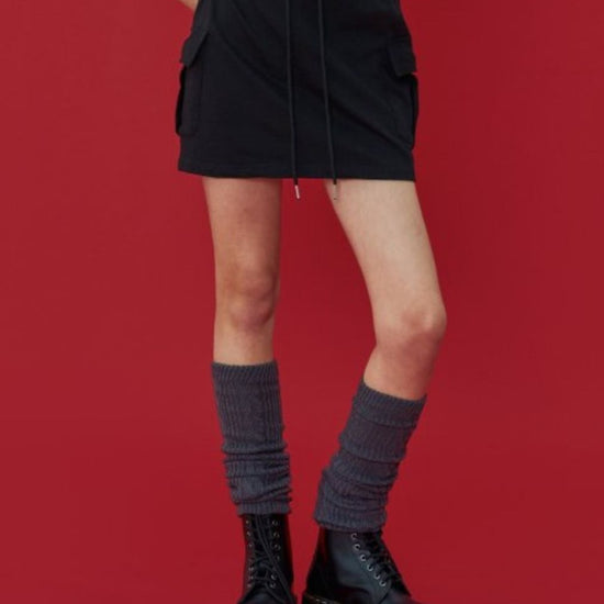ZEST CARGO MINI SKIRT BLACK