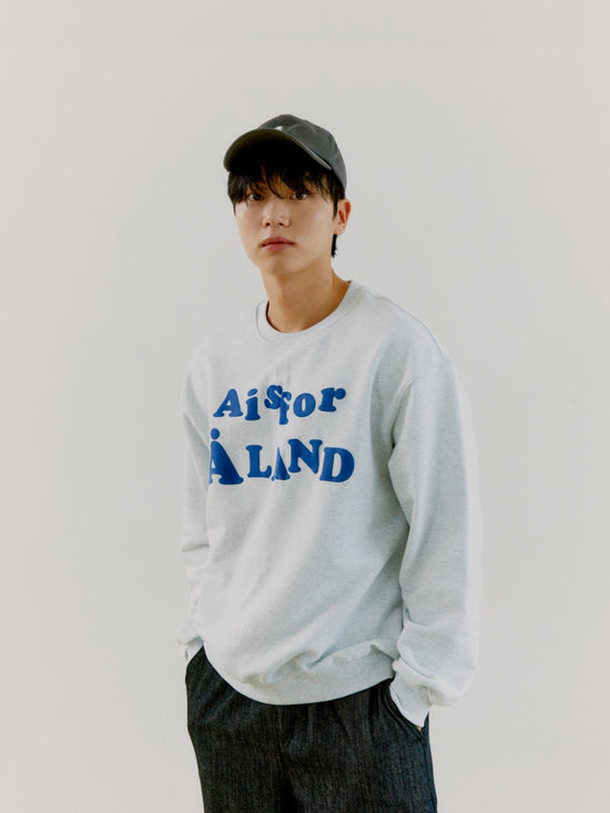 A IS FOR ALAND SWEAT SHIRT MELANGE IVORY