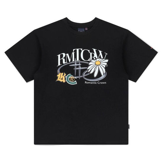 REPAIRED SHINING LOGO TEE SHIRT BLACK