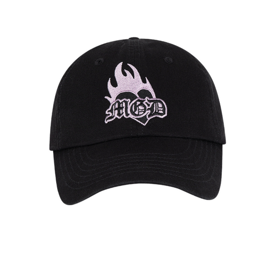 BURNING HEART CAP BLACK