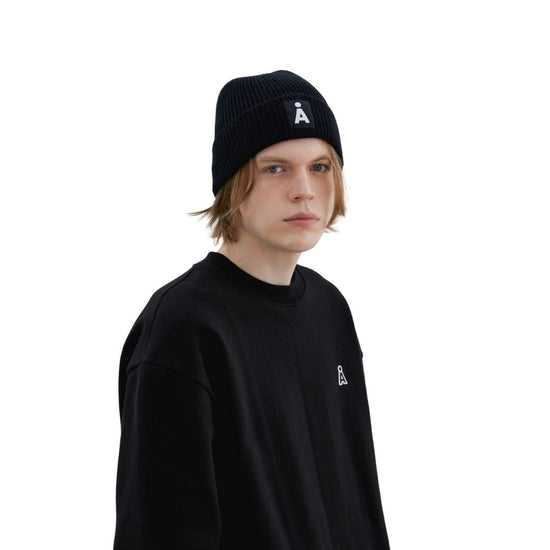 ALAND A LOGO COLOR BEANIE BLACK