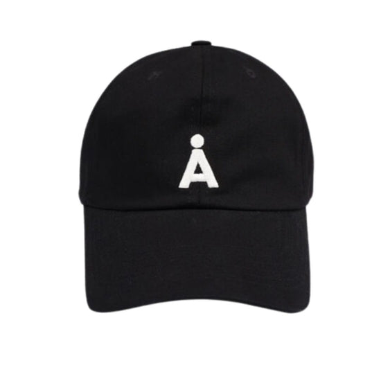 ALAND A LOGO BASEBALL CAP BLACK