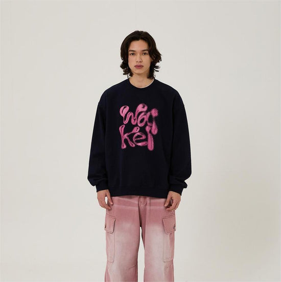 WK 3D LOGO SWEATSHIRTS NAVY