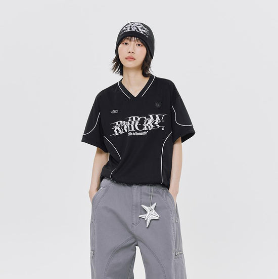 PIPING SPORT JERSEY BLACK