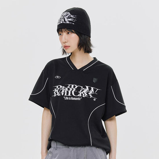 PIPING SPORT JERSEY BLACK