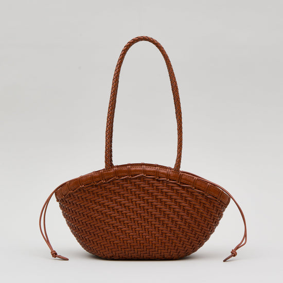 TWIG BASKET SHOULDER BAG DRIED TAN