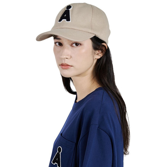 ALAND A BOUCLE STOPPER BASEBALL CAP BEIGE