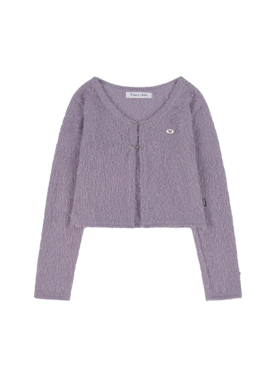 BOOKLE HOOK CARDIGAN PURPLE