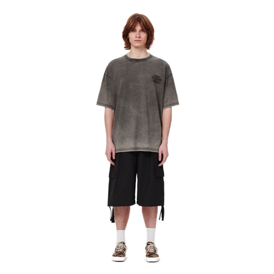 WASHED INTERNATIONAL TEE CHARCOAL