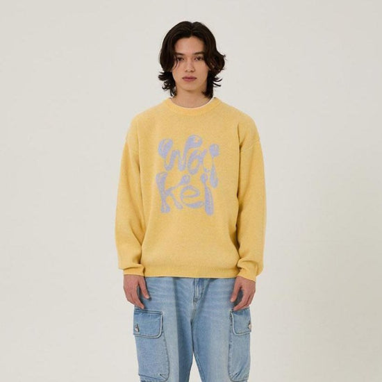 WK 3D LOGO KNIT YELLOW