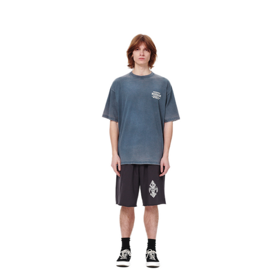 WASHED INTERNATIONAL TEE NAVY