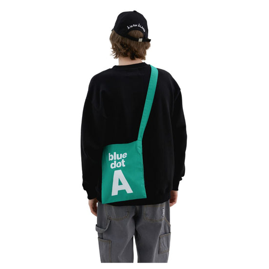 ALAND A LOGO CROSS BAG GREEN