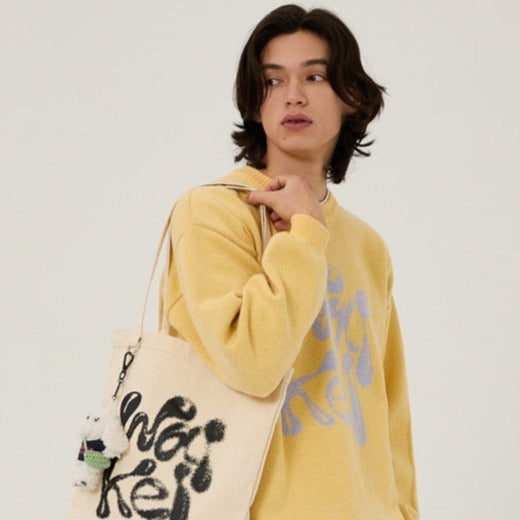 WK 3D LOGO ECOBAG IVORY