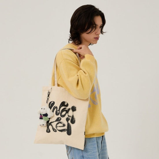 WK 3D LOGO ECOBAG IVORY