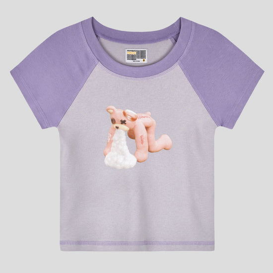 PUKE BEAR T-SHIRT GREY