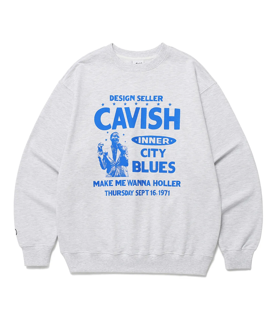 CITY BLUES SWEATSHIRT LIGHT GREY