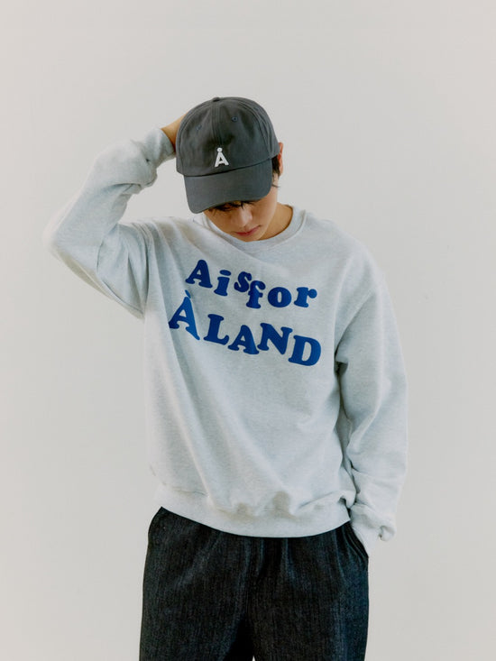 A IS FOR ALAND SWEAT SHIRT MELANGE IVORY