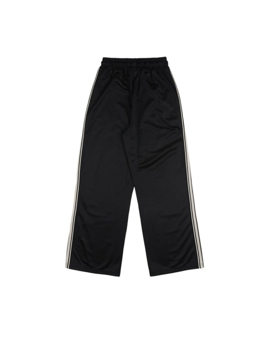 LINE JERSEY TRACK PANTS BLACK