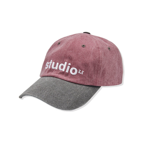 3.3 STUDIO COLOURWAY BASEBALL CAP WINE