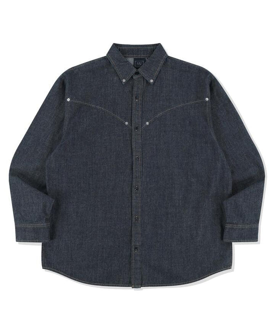 DENIM WESTERN SHIRT BLUE