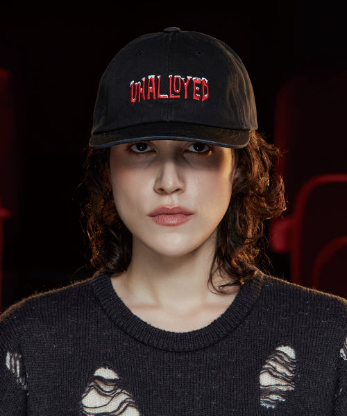 SNOW LOGO CAP BLACK