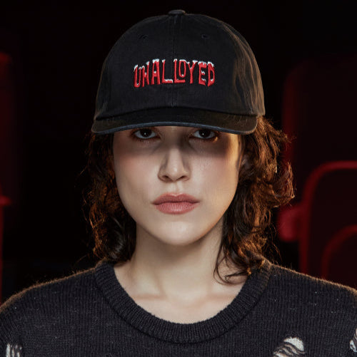SNOW LOGO CAP BLACK