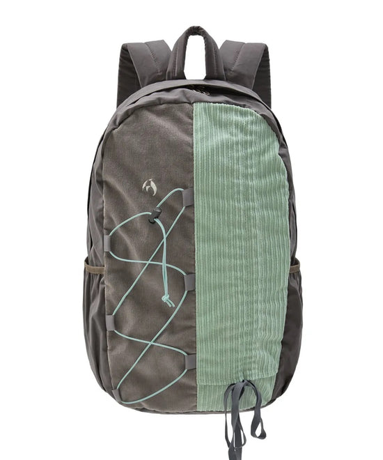 HALF STRING CORDUROY BACKPACK GREY