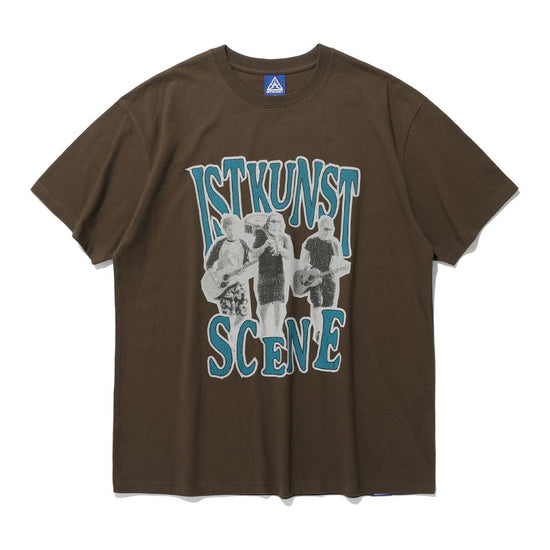 SCENE BAND TEE BROWN