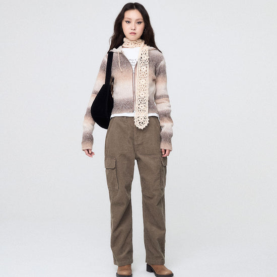 POCKET CORDUROY PANTS KHAKI
