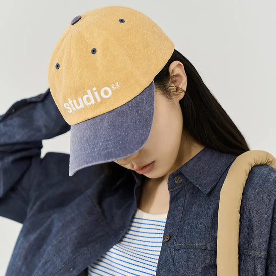 3.3 STUDIO COLOURWAY BASEBALL CAP YELLOW