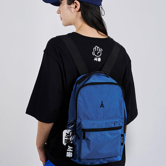 ALAND A LOGO BACKPACK BLUE