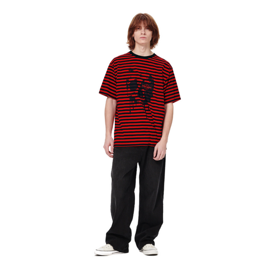 DEAD POINT STRIPED TEE RED