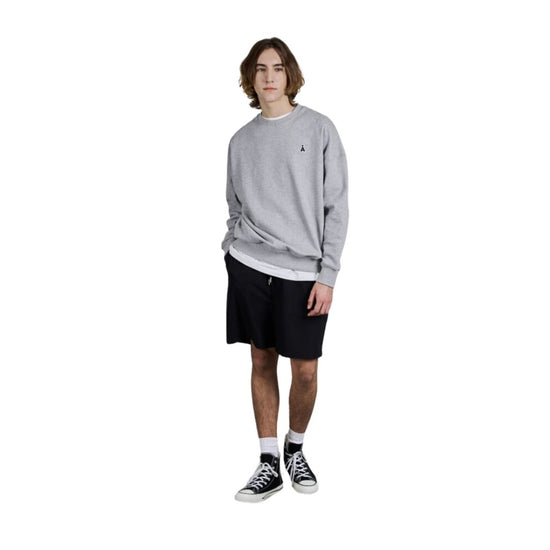 NEW ALAND A SMALL LOGO SWEAT SHIRT M/GREY
