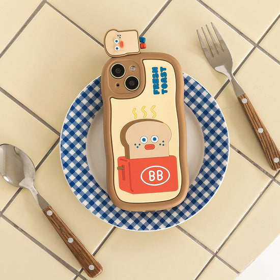 FIGURE BOUCLE PHONE CASE IPHONE 15 TOAST