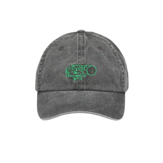 ALAND FISH PIGMENT BASEBALL CAP CHARCOAL