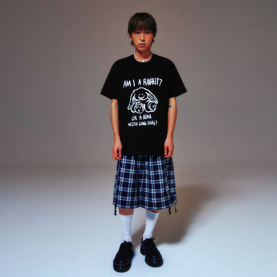 RABBIT OR BEAR TEE BLACK