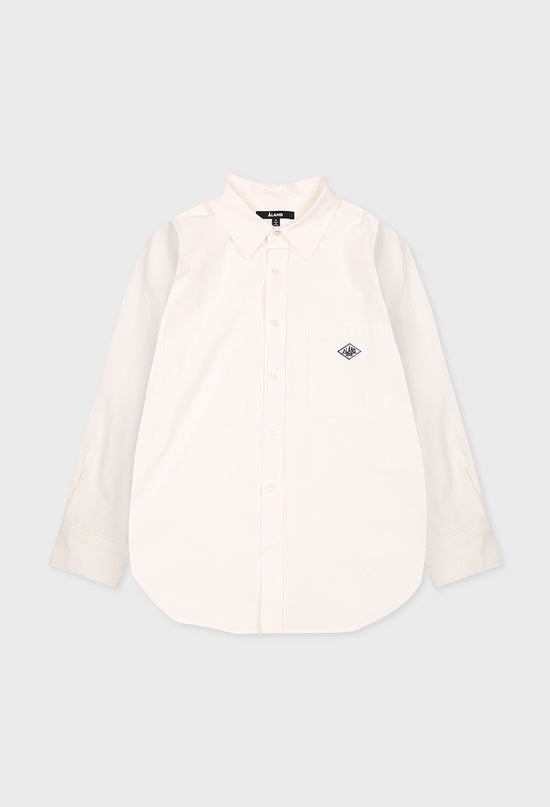 ALAND BIO COTTON POCKET SHIRTS IVORY