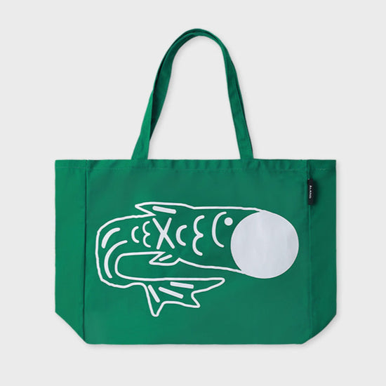 ALAND FISH LOGO BIG SHOULDER BAG GREEN