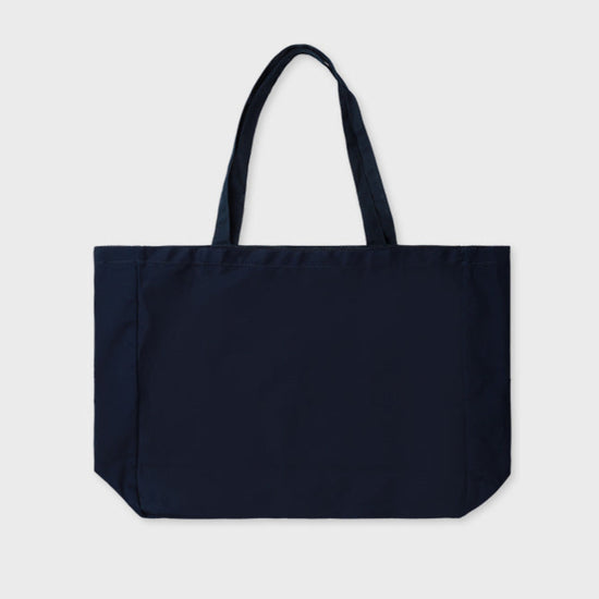 ALAND FISH LOGO BIG SHOULDER BAG NAVY
