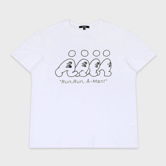 ALAND RUN A MAN GRAPHIC T-SHIRT IVORY
