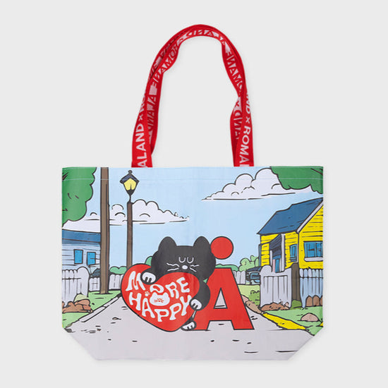 ALAND X ROMANE REUSABLE TOTE BAG RED