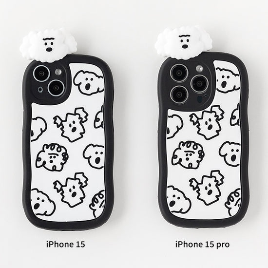 FIGURE BOUCLE PHONE CASE IPHONE 15 TOAST