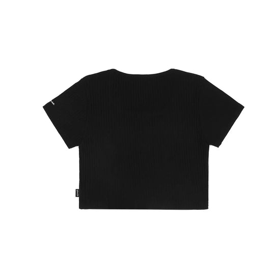 BELLEZA SQUARE NECK ZIP-UP BLACK