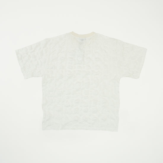 MEN'S EMBOSSED CRINKLE T-SHIRT IVORY